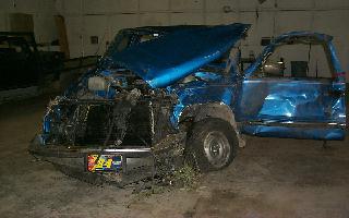 Front view of the truck